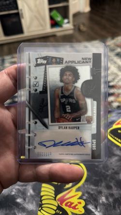 Topps New Applicant Dylan Harper rc Auto