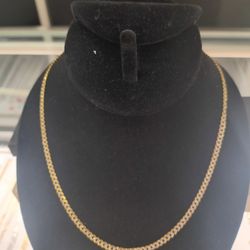 14k Solid Gold Cuban Links Necklace 10.3 Grams 18 Long Layaway Available 10%dwon If You Interested Please Make Sure You Ask For Maribel Thank You 