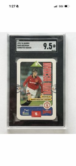 1995 David Beckham Rookie SGC 9.5 MINT+ Hasbro Subbuteo Squads LOW POP RARE