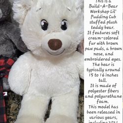 Build A Bear Lil Pudding Cub