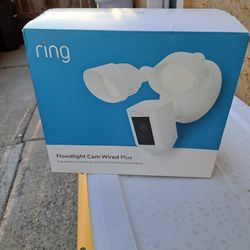Ring Floodlight Cam Wired Plus - White Motion activated 1080p HD Video