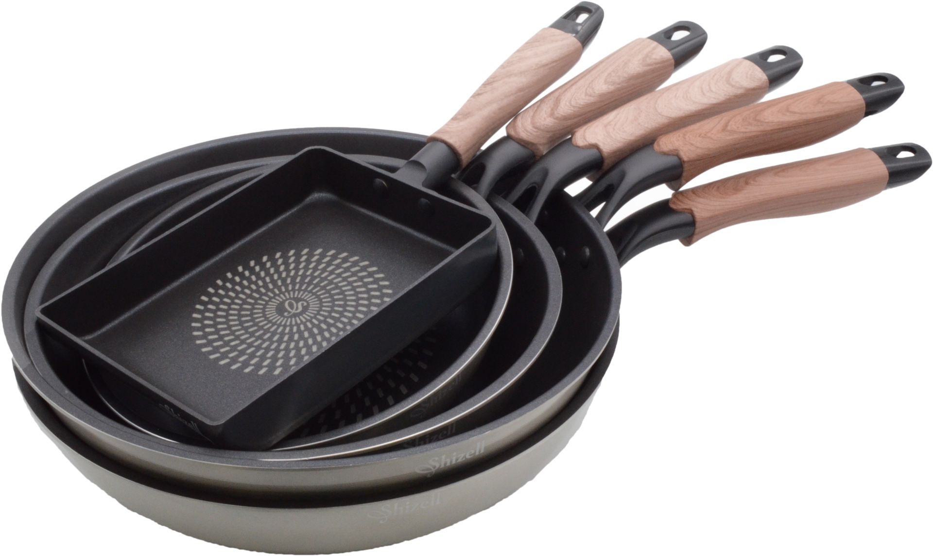 Shizell premium fry pan sets