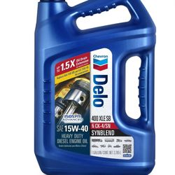 Delo 400 XLE SB Synthetic Blend SAE 15W-40 Heavy-Duty Diesel Motor Oil 1 Gallon