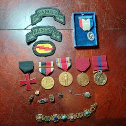 Vintage World War II Metals, Pins And More
