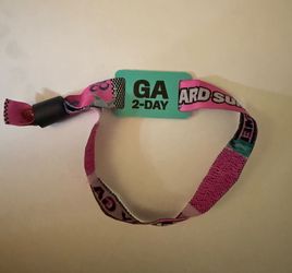 Hard summer wrist band/ticket
