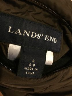 Lady’s Lands’End reversible long down coat size S