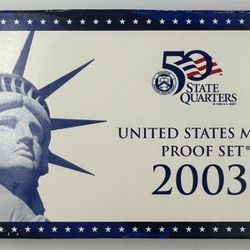 2003 United States Mint Proof Set With Ogp And Coa 