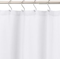 Amazon Basics Linen Style Shower Curtain - 72 x 72, Brand New Sealed