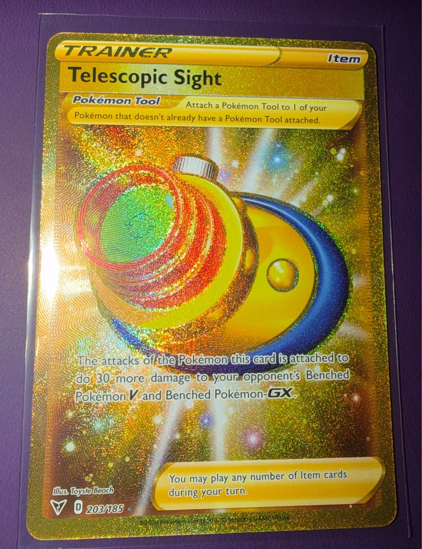 Telescopic Sight (Secret) Pokemon Vivid Voltage 203/185
