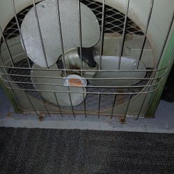 Lau Vintage Fan Vintage Windo Box Fan 1950s 3 Speed Exel Working Cond Hard To Find