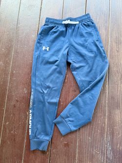 Under Armour Boys Joggers Blue Sweatpants Size S