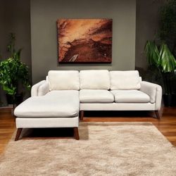 Midcentury Couch- Beige- 🛻Delivery Available🛻