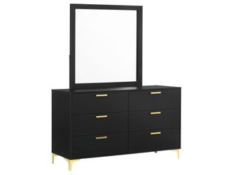 Kendall Black Dresser and Mirror