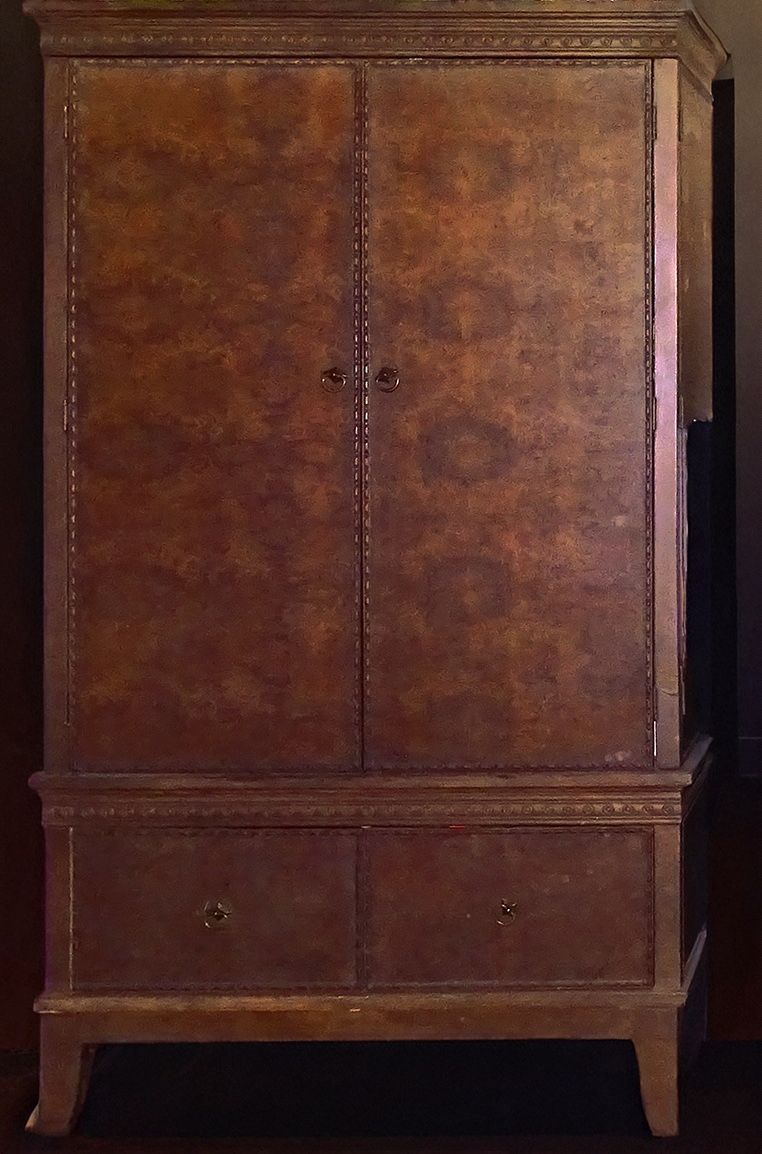 Solid Wood Entertainment Armoire Storage Cabinet