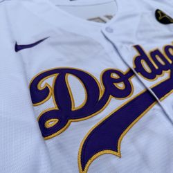 Kobe Bryant Dodgers Lakers Jerseys White