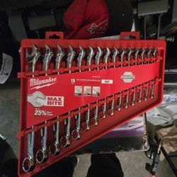 Milwaukee 15pc Sae Combination wrench set