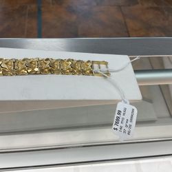 14K NUGGET BRACELET 37 Grams