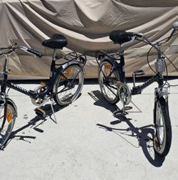 Set of 2 Peugeot Folding bikes