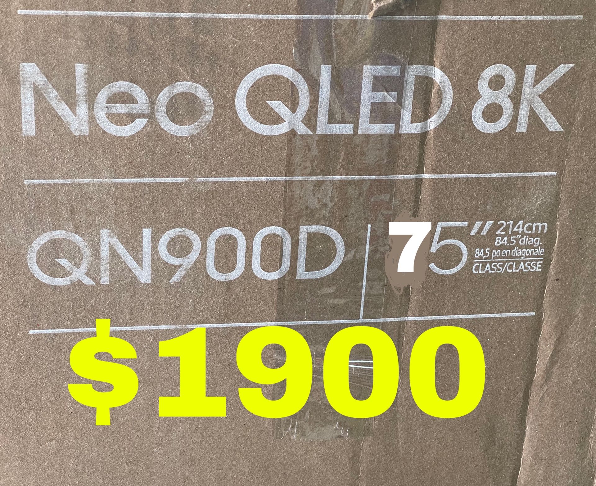 Samsung 75 8K NEO QLED LED LCD 120 Hz Top Of The Line TV