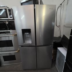 WHIRLPOOL 4 DOOR STAINLESS STEEL REFRIGERATOR COUNTER DEPTH 