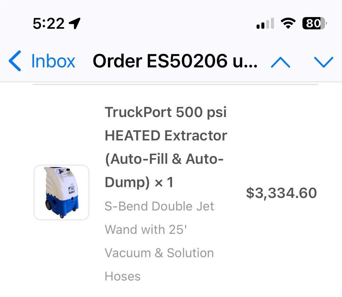 TruckPort 500 psi HEATED Extractor (Auto-Fill & Auto-Dump)