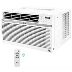 LG 15,000 BTU 115V Window Air Conditioner Cools 800 sq. ft. with Wi-Fi, Remote, Dehumidifier and in White