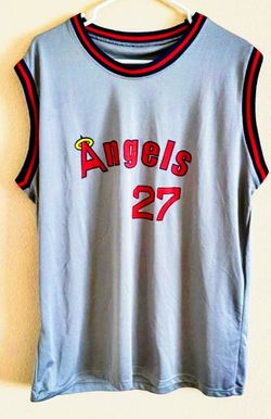 Los Angeles Angels Mike Trout‎ #27 Jersey Tank Top Grey Mens XL Sixth Man Promo