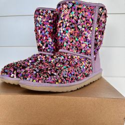 Ugg Kids Classic II Stellar Sequin Size 6