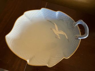 Vintage Danish Seagull Leaf Dish