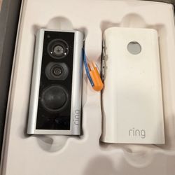 Ring Peephole Camera Cam Video Doorbell Silver G63R9A