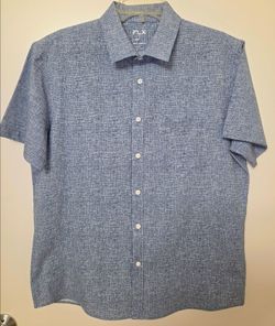 FLX men's large slim blue polo shirt