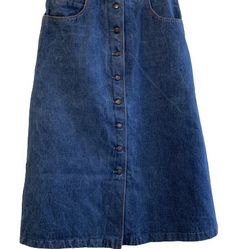 Gently Worn Women’s Blue Denim Skirt by Limerix