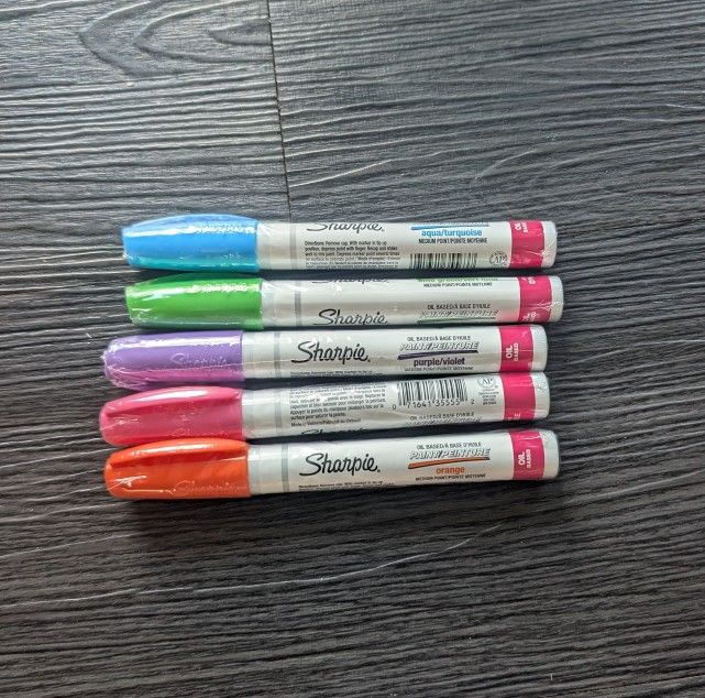 Paint Pen Set - Arts & Crafts - Set Of 5 - Sharpie - New