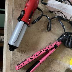 Mini Hair Curler And Straightener