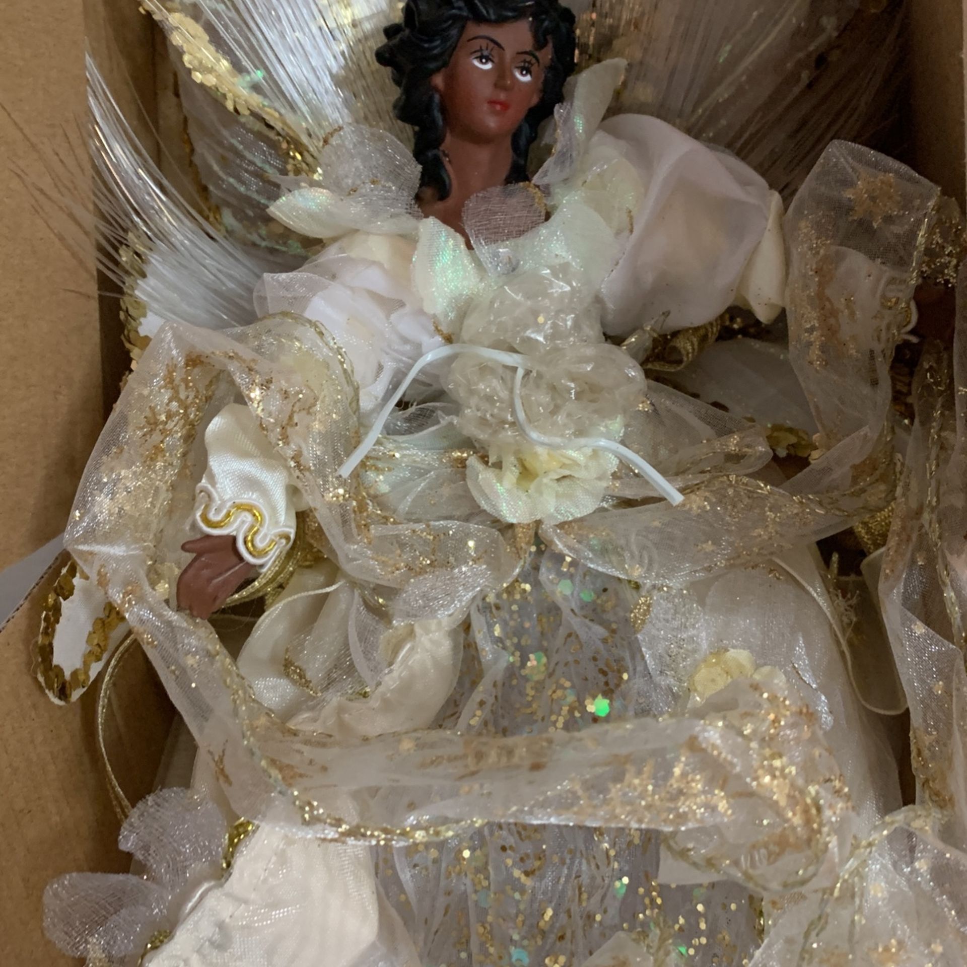 Avon Fiber Optic Tree Topper Angel