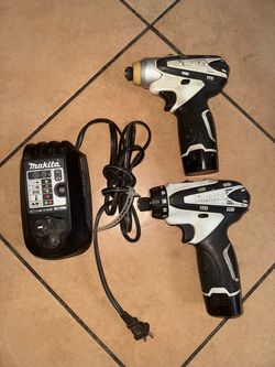 Makita drills with batteries and charger