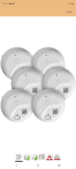 New carpenter monoxide and smoke detectors brand new in box six of them