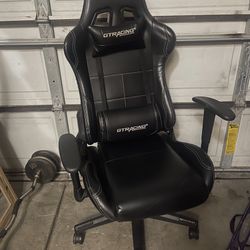 Game Chair, Leather With Extra Pillow Everything Works. Tires Are Like New.