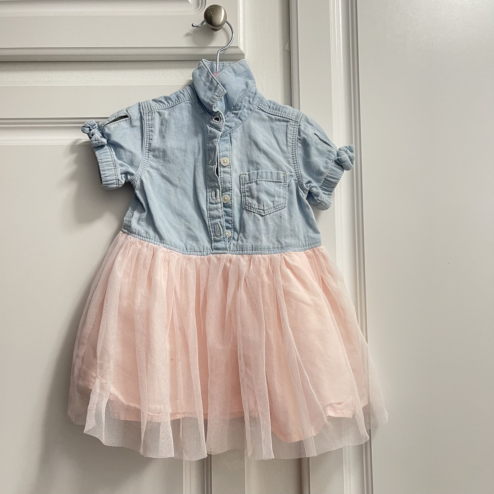 Denim baby dress