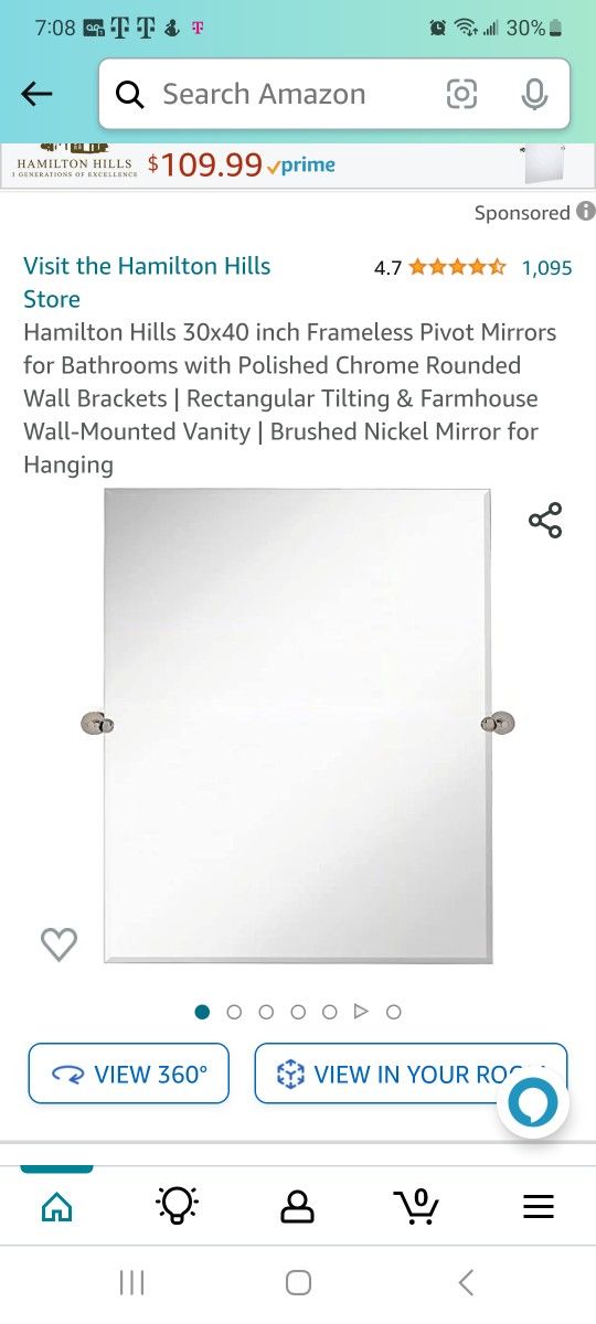 Pivot Wall Mirror