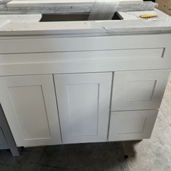 36” Bathroom Cabinet Which Top Vanity 