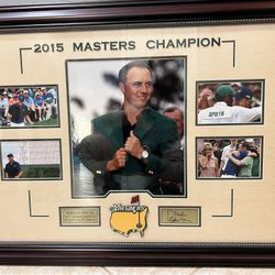 Jordan Spieth – 2015 Masters Champion Framed Collage (32.5” x 24.5”)