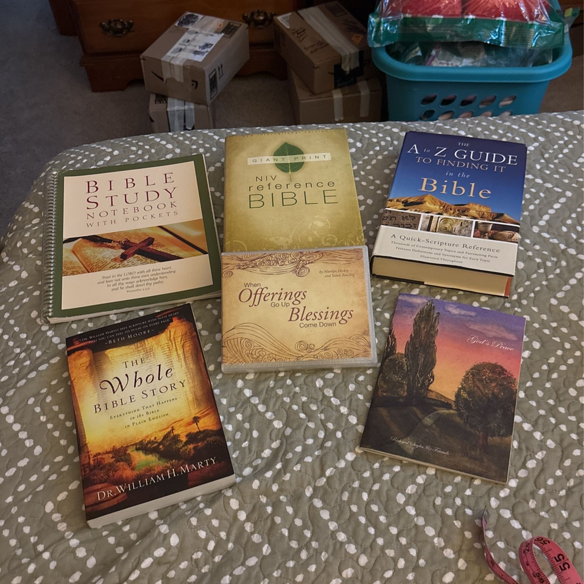 6 Pieces Bundle Set; The Bible, Study Guide’s & Cd