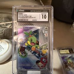 CGC Gem Mint 10 Turtwig Black Star Promo 040 Pokémon Slab