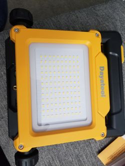 4000 lumens cordless  magnetic led work flood light  compatible   dewalt  20v