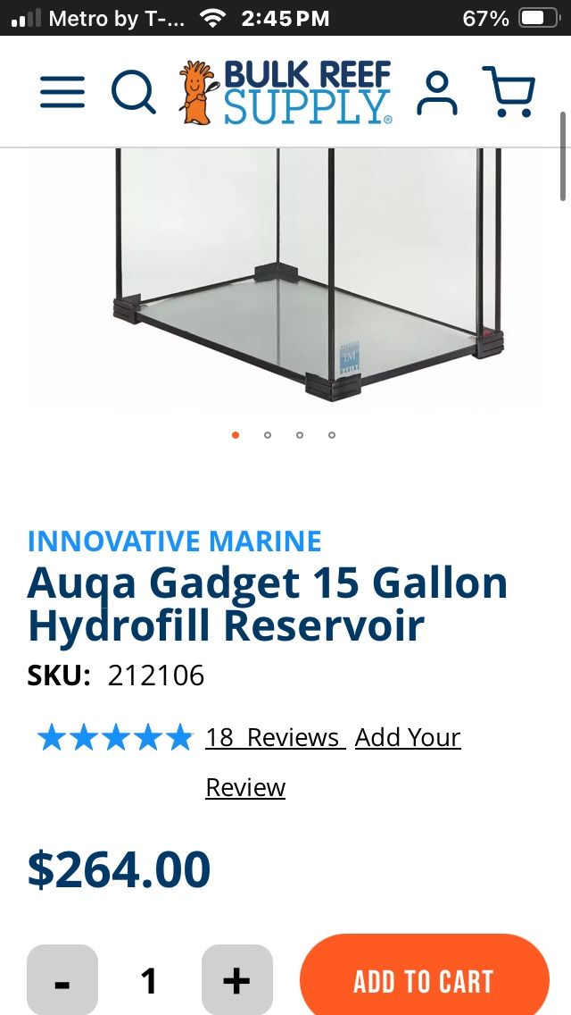 aqua gadget 15 gallon reservoir