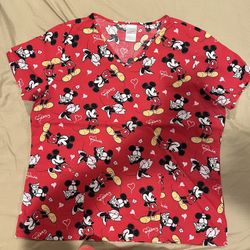 Disney Scrub Top