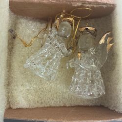 Little glass, angel tree ornaments