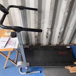 Sunny Foldable Manual Treadmill 
