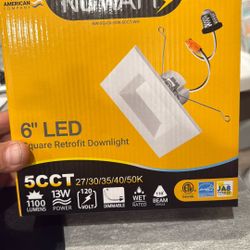 6 Inch Led Square Light Trim 